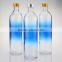 China Alibaba wholesale transition color glass bottle 700ml electriplate champagne bottles blue bottom boston bottles