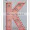 Wood plastic marquee letters lights digital led lights the English letter "V" for kids room decoration