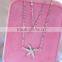Wholesale fashion elegant alloy starfish Clavicle necklace
