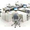Commercial furniture Staff Table Modular Four Seat office cubicle workstation