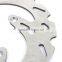 Top quality MX CNC front stainless steel solid disk brake system parts