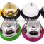 Table call bell in silver plated cover with colorful painted base