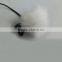 Fuzzy Shower Cap Style Lav Windscreens for lapel microphone w white black grey