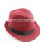 High Quality Red Fedora Cap Handmade Straw Hats Dingxing For Party Accessories