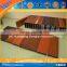 Wooden grain aluminium extrusion / aluminium white powder coating / powder coated aluminium used for outdoor structure