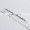 7.0*8.0mm Black cubic zircon tennis bracelets white gold plated wedding jewelry