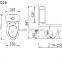 T3016 Toilet design two piece toilet