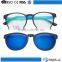 Cateye frame colored mirror lenses optics frame glasses for sunshades
