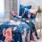 big rose new design double layer bedding sets mink flannel blanket