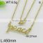 Special peace gold chain personalized necklace