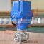 three piece explosion proof ball valve with electric actuator