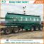 3 axles V shaped 60T dry cement silo trailer powder transport tank bulk trailer