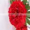SJ20170053 artificial red fabric peony flower for indoor decoration