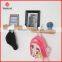 Natural Style Wall Mounted Shelf with Wood Birds Coat Hooks