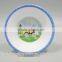 Round cheap factory 100% melamine kids children dinner bowl with customized printing