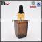 new 2017 essential oil 15ml 30ml glass dropper bottle empty amber square shape 30ml glass dropper bottle
