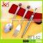 3 pcs tableware stainless steel dinnerware set of chopsticks, spoon and fork with the bag