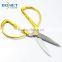 S11006 FDA qualified 6-3/4" Zinc-Alloy gold handle tailor ribbon scissors