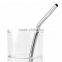 Bent Stainless Steel Long Cool Drinking Straw 4pcs/Set Curved Metal Straw