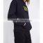 Oversized Men Hoodies Long Sleeves Ribbed Cotton Blends Fleece Logo Print Hoodies Custom Kangaroo Pocket
