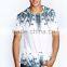 Custom peacock feather printed t-shirt for men
