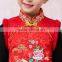 S60704B The Children's Costume Dress Girls Dress Cheongsam Vest Winter Cotton Padded Gown Of Chinese New Year Cloths