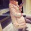 Women's long section of Rex Rabbit Fur Collar down Jacket thicken coat Down Jackets for Winters