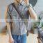 Loosely contracted pocket short sleeve shirt