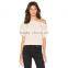 Hot Sell Lady Fashion Cutting Blouse Design