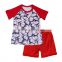 Sue Lucky wholesale baby boy clothes set/baseball pattern boys set with shorts