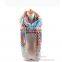 Wave Grain Printed Long Pattern Ladies Joker Voile Scarf