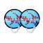Nylon Foldable Frisbee Fan With Handle Portable Hand Fan