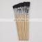 Short Wooden Handle Artist Bristle Paint Brushes