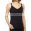 Black Nursing Bra Tank Comfy Breastfeeding Pregnancy Vest