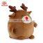 factory wholesale plush egg-shaped soft deer toy for christmas day