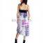 fashion sexy sleevless tie dye dress.