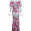 New model full print sublimation sexy women dress africa Ankara dashiki long maxi dress