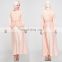 2016 latest design women jubah fashion maxi length peplum waist jubah