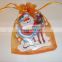 china wholesale for christmas gift bag organza bag with logo printing