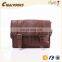 CR on time delivery guaranteed new design messenger bag brown vintage leather satchel