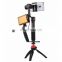 PULUZ G1 3-Axis Stabilizer Handheld Gimbal with Clamp Mount and Tripod Holder + L-Shape Bracket + LED Studio Light + Video Shotg