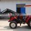 35hp 4wd small tractor with front loader and backhoe