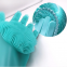  Double-sided Wear For Dishwashing Silicone Brush Scrubber Gloves
