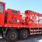 Front aligned bailing oil truck for oilfield