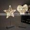 Lovely Star Heart Model LED Night String Light Rattan Woven Warm White Light For Home Decoration