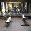 Commercial precor gym equipment bench press workout back extension bench