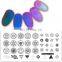 HIgh Quality Zjoy Series 60*120mm rectangle metal Nail design stamping plate for nail art
