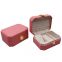 Creative PU jewelry box pearl treasure box portable travel  earrings  bag double-layer storage box