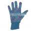 HDD Long ladies blue cotton palm garden gloves dotting garden gloves,High Quality breathable garden work gloves