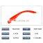 New design  4.5cm 0.4g worm bait 50pcs in a bag Soft lure